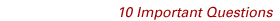 10 Important Questions